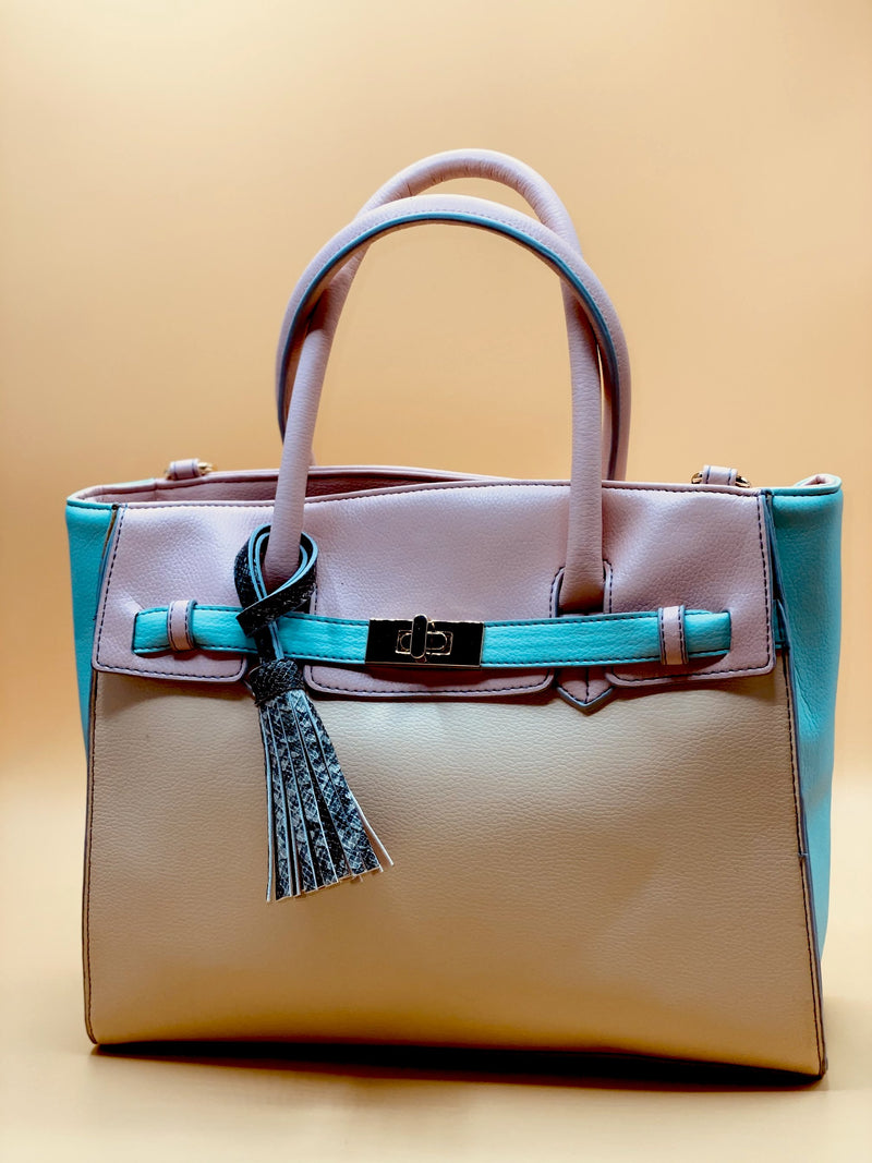 Tabita Shoulder Bag (Colorblock), Top Handle Bag