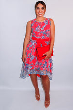 Alicia Dip-Hem Midi Dress