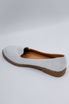 Tory Mock Croc Loafers Shoes (White)