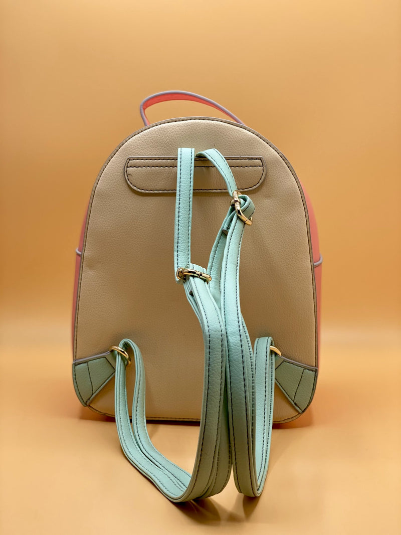 Colorblock Tassel Mini Backpack