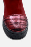 Chelsea Sock Boots For Women (Wine Red)