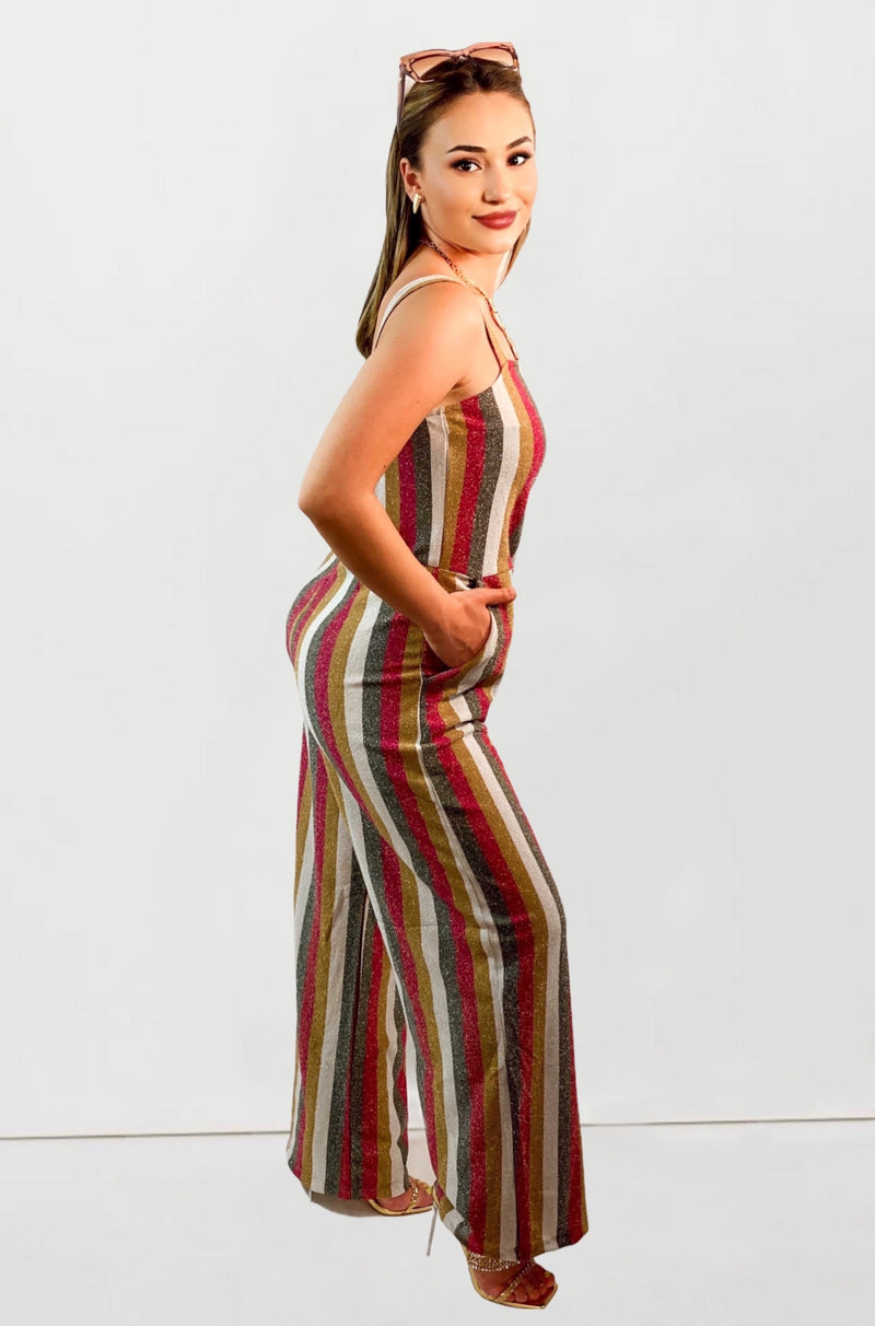 Lora Women’s Strappy Jumpsuit Wide Leg
