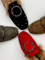 Women Flaux Fur Loafers 