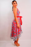 Alicia Dip-Hem Midi Dress