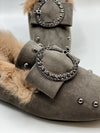 Faux Fur Loafers (Grey)
